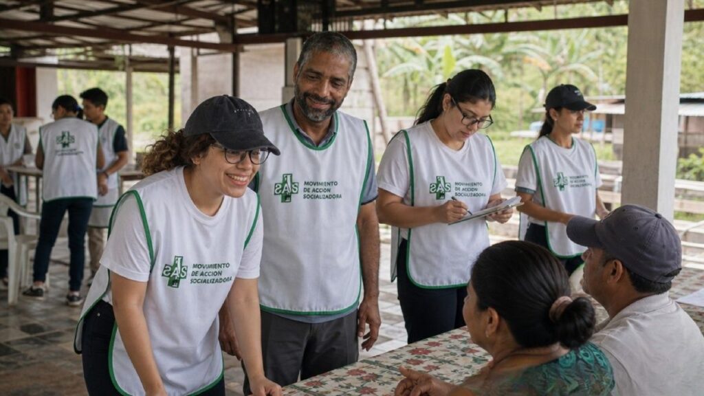 Voluntarios de Fundación MAS trabajando en comunidad